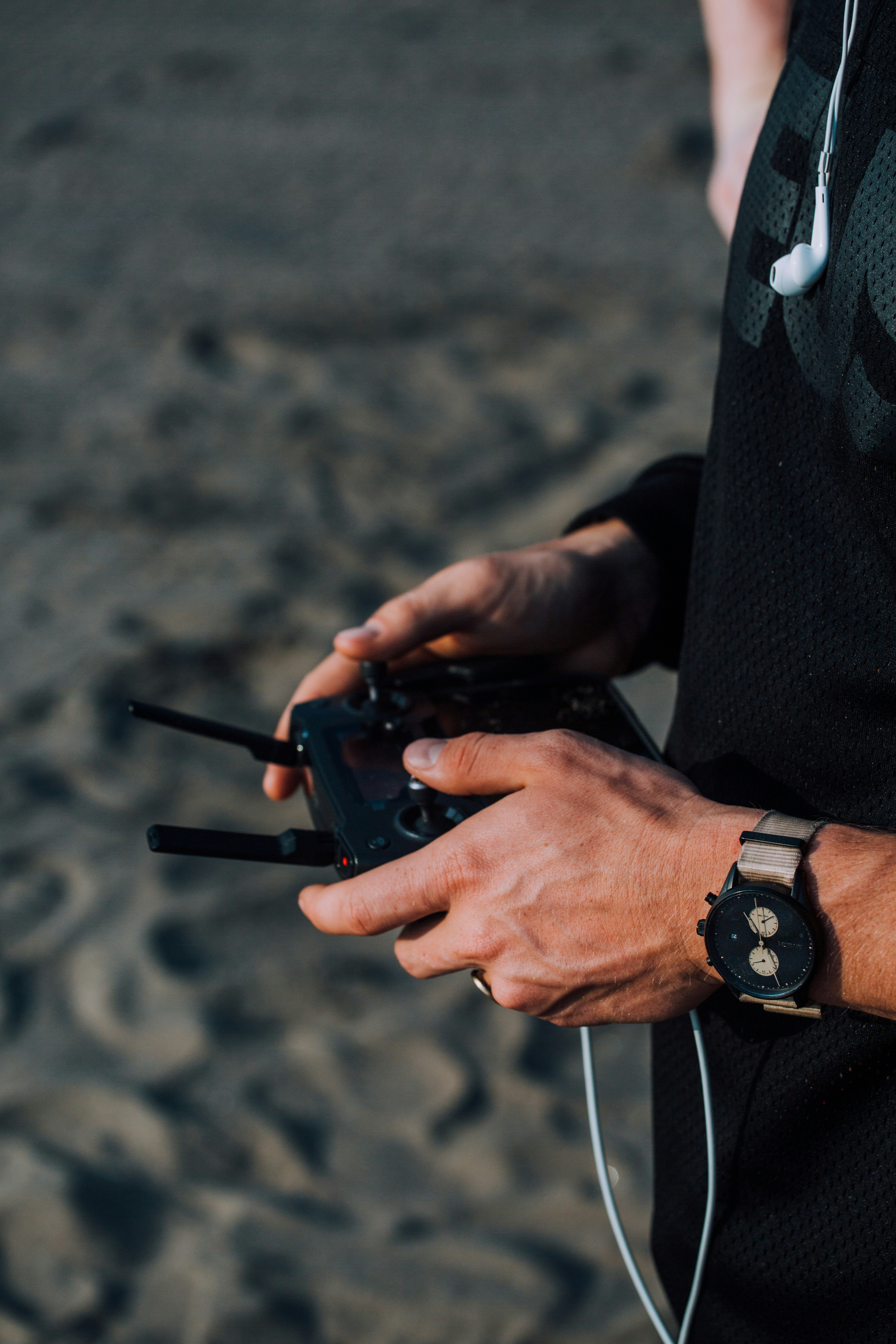 person holding black dslr camera